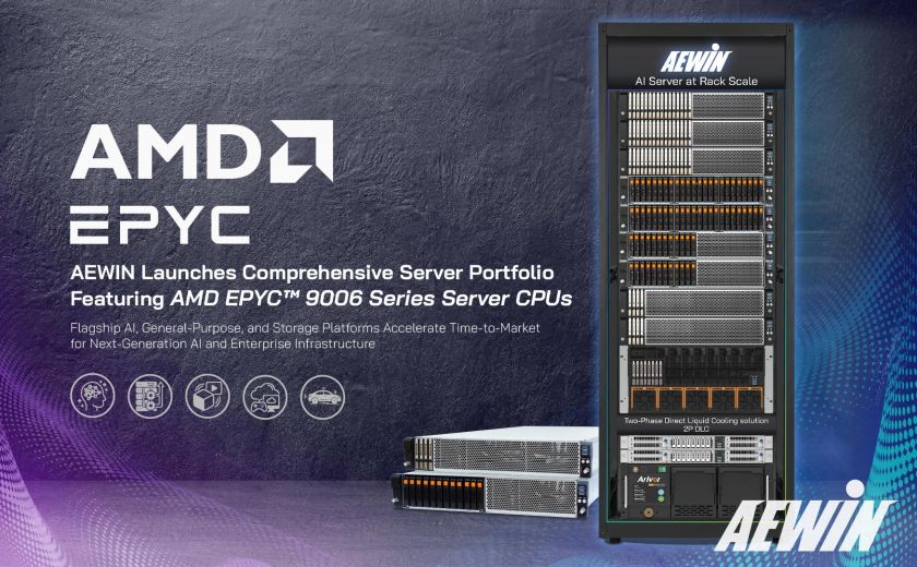 Qisda Group's AEWIN Launches Comprehensive Server Portfolio Featuring AMD EPYC™ 9006 Series Server CPUs